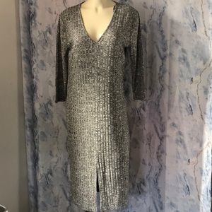 Bongo long sleeve fine knit dress stretchy material